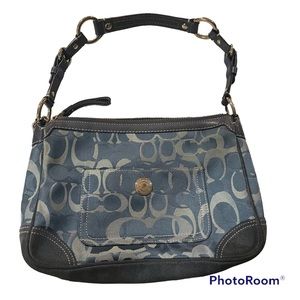 Coach Merridith Purse Bag Blue New Condition